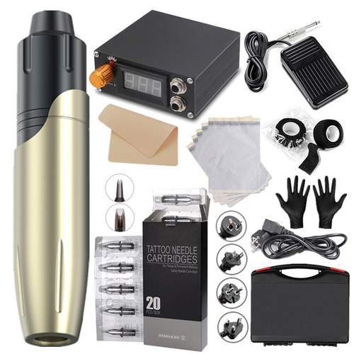 10 PCS Tattoo Machine Kit - Tattoo Pen, Transfer Paper, Practice Paper –  ShopSalonCity