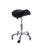 Spa Numa SADDLE Stool with Metal Base (1010A) Black FF-SOB-MSTRCHR-1010A-BLK