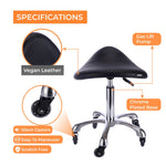 Spa Numa SADDLE Stool with Metal Base (1010A)