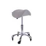 Spa Numa SADDLE Stool with Metal Base (1010A) Silver FF-SOB-MSTRCHR-1010A-SIL