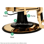 Berkeley A136 Barber Chair PUMP & BASE Kit (Gold) 00-HON-A136-KIT