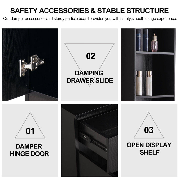 Brooks Salon Furnishing StylePro Wall Mount Mirror & Barber Station