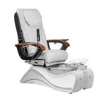 Mayakoba FIOR Shiatsulogic EX-R Pedicure Chair White EXR / Ultra White with Grey Oak Trim AYC-SPA-FIOR-EXR2007-1255WHTGRY-20WHT