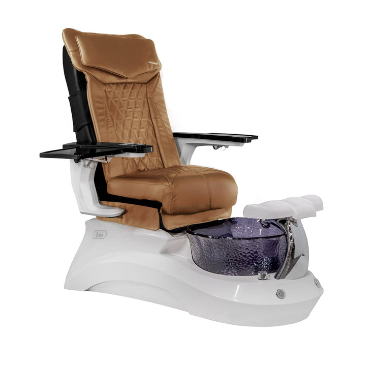 Mayakoba LOTUS II Shiatsulogic DX Pedicure Chair DX-Cappuccino / White and Black Lotus II AYC-SPA-LOTUS-2-DX-839WHTBLK-18VCPO