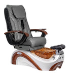 Mayakoba PERLA Shiatsulogic EX-R Pedicure Chair Grey EXR / White and Gold Perla II AYC-SPA-PERLA-EXR2007-822WHTGLD-II-16VGY