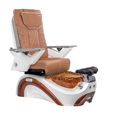 Mayakoba PERLA Shiatsulogic FX Pedicure Chair Cappuccino FX / White and Gold Perla II AYC-SPA-PERLA-FX9653-822WHTGLD-II-53CPO