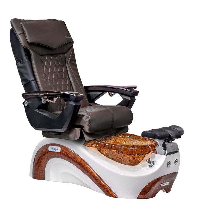 Mayakoba PERLA Shiatsulogic LX Pedicure Chair Coffee LX / White and Gold Perla II AYC-SPA-PERLA-LX1807-822WHTGLD-II-18VCFE