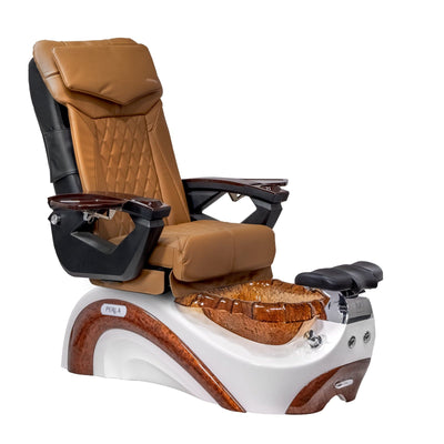 Mayakoba PERLA Shiatsulogic LX Pedicure Chair Cappuccino LX / White and Gold Perla II AYC-SPA-PERLA-LX1807-822WHTGLD-II-18VCPO