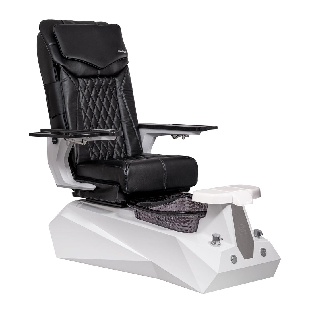 Mayakoba SERENITY Shiatsulogic DX Pedicure Chair DX-Black / White and Black Serenity AYC-SPA-SERENITY-DX-852WHTBLK-18VBLK