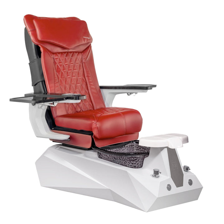 Mayakoba SERENITY Shiatsulogic DX Pedicure Chair DX-Red / White and Black Serenity AYC-SPA-SERENITY-DX-852WHTBLK-18VRD