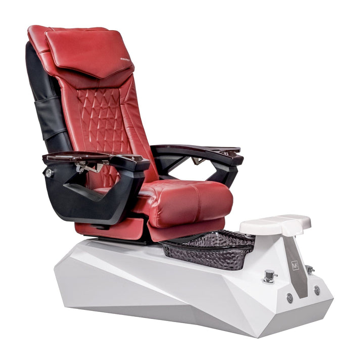 Mayakoba SERENITY Shiatsulogic LX Pedicure Chair Deep Red LX / White and Black Serenity AYC-SPA-SERENITY-LX-852WHTBLK-18VRD