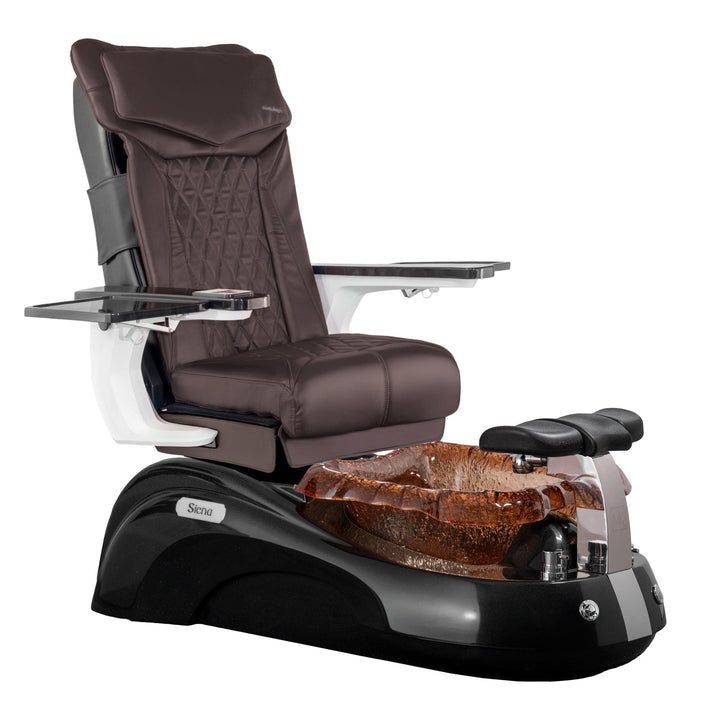 Mayakoba SIENA Shiatsulogic DX Pedicure Chair DX-Coffee / Black and Gold Siena AYC-SPA-SIENA-DX2307-817NBLKGLD-18VCFE