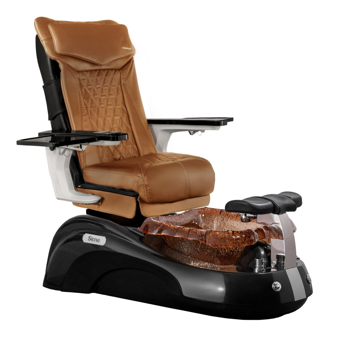 Mayakoba SIENA Shiatsulogic DX Pedicure Chair DX-Cappuccino / Black and Gold Siena AYC-SPA-SIENA-DX2307-817NBLKGLD-18VCPO