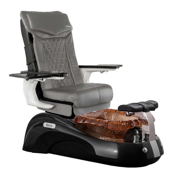 Mayakoba SIENA Shiatsulogic DX Pedicure Chair DX-Grey / Black and Gold Siena AYC-SPA-SIENA-DX2307-817NBLKGLD-18VGY