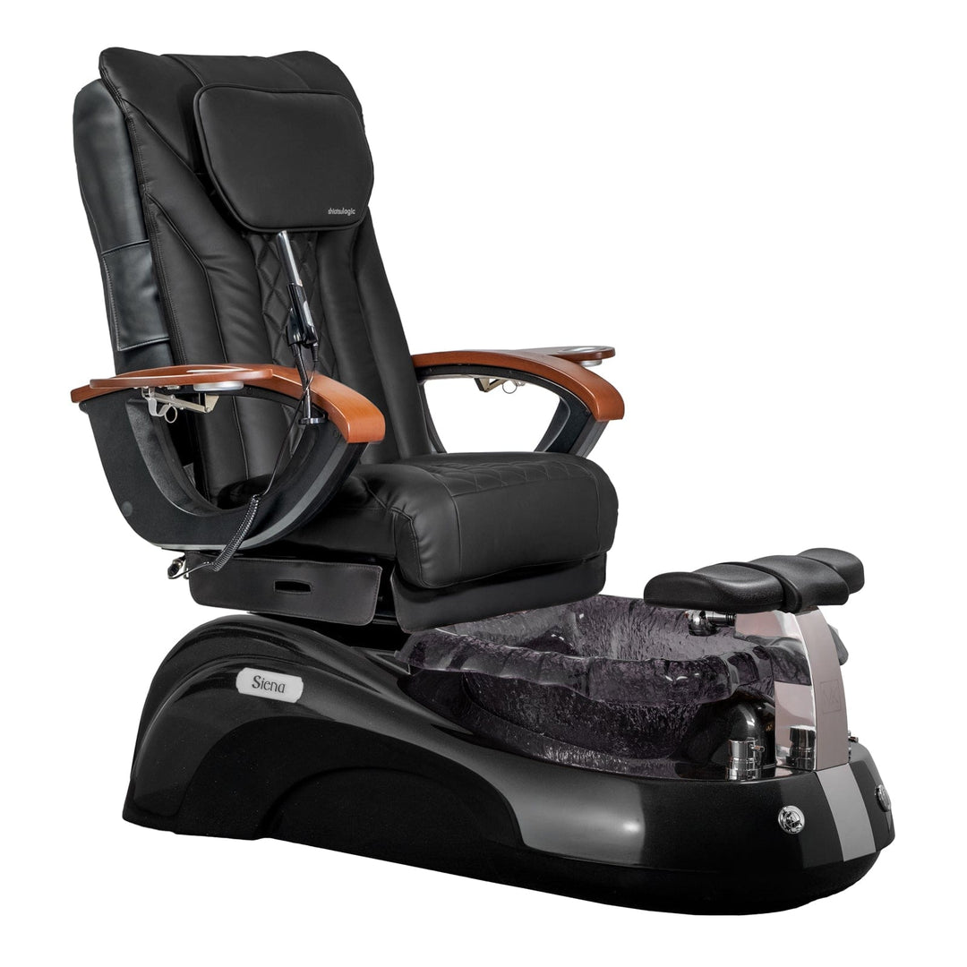 Mayakoba SIENA Shiatsulogic EX-R Pedicure Chair Black EXR / Black and Black Siena AYC-SPA-SIENA-EXR2007-817NBLKBLK-20VBLK