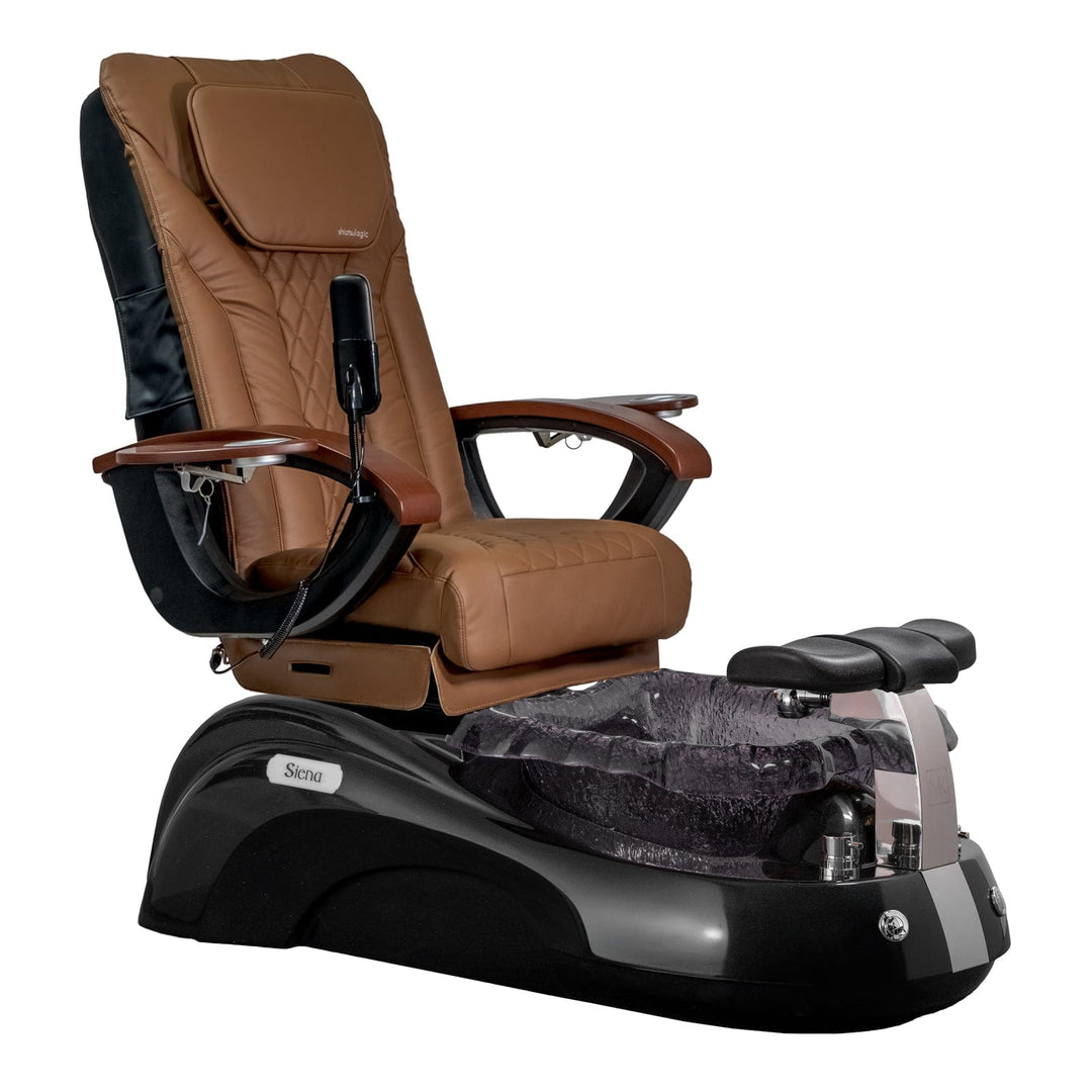 Mayakoba SIENA Shiatsulogic EX-R Pedicure Chair Cappuccino EXR / Black and Black Siena AYC-SPA-SIENA-EXR2007-817NBLKBLK-20VCPO