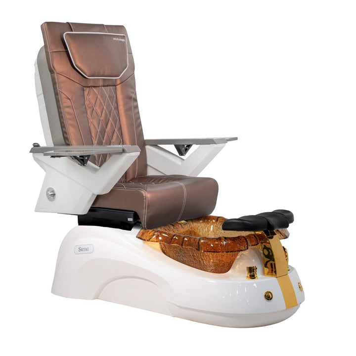 Mayakoba SIENA Shiatsulogic FX Pedicure Chair Copper FX / White and Gold Siena