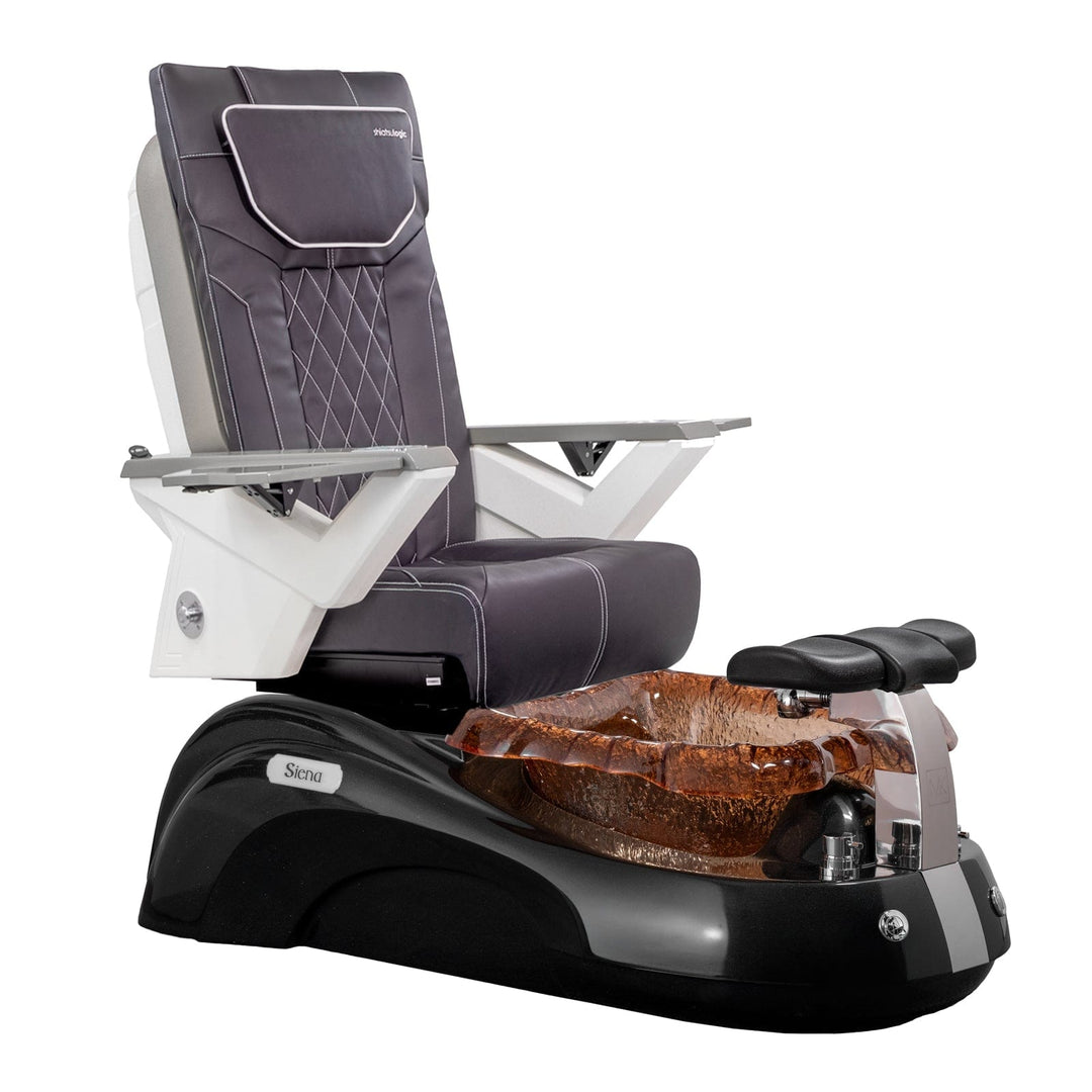 Mayakoba SIENA Shiatsulogic FX Pedicure Chair Chocolate FX / Black and Gold Siena AYC-SPA-SIENA-FX9653-817NBLKGLD-53CHO