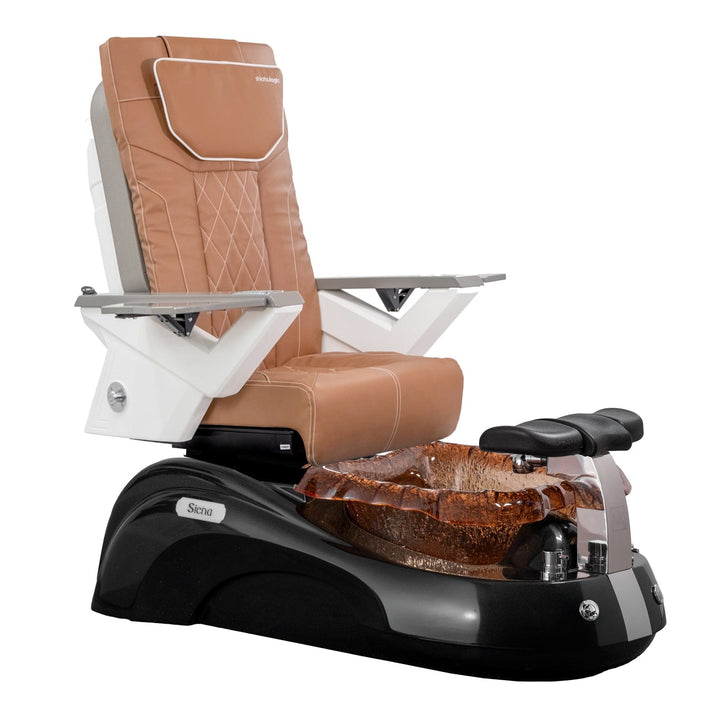 Mayakoba SIENA Shiatsulogic FX Pedicure Chair Cappuccino FX / Black and Gold Siena AYC-SPA-SIENA-FX9653-817NBLKGLD-53CPO