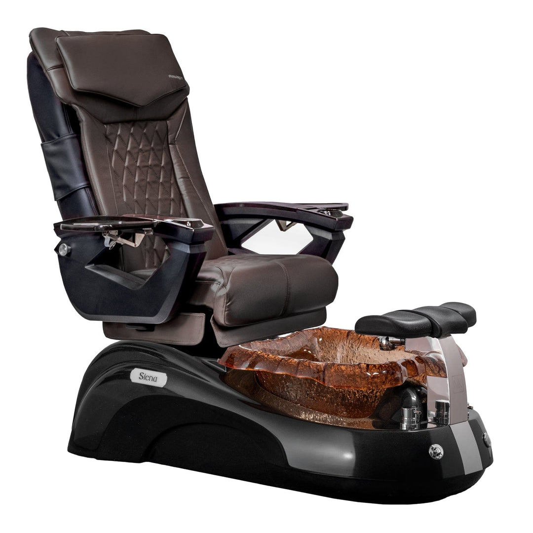 Mayakoba SIENA Shiatsulogic LX Pedicure Chair Coffee LX / Black and Gold Siena AYC-SPA-SIENA-LX1807-817NBLKGLD-18VCFE