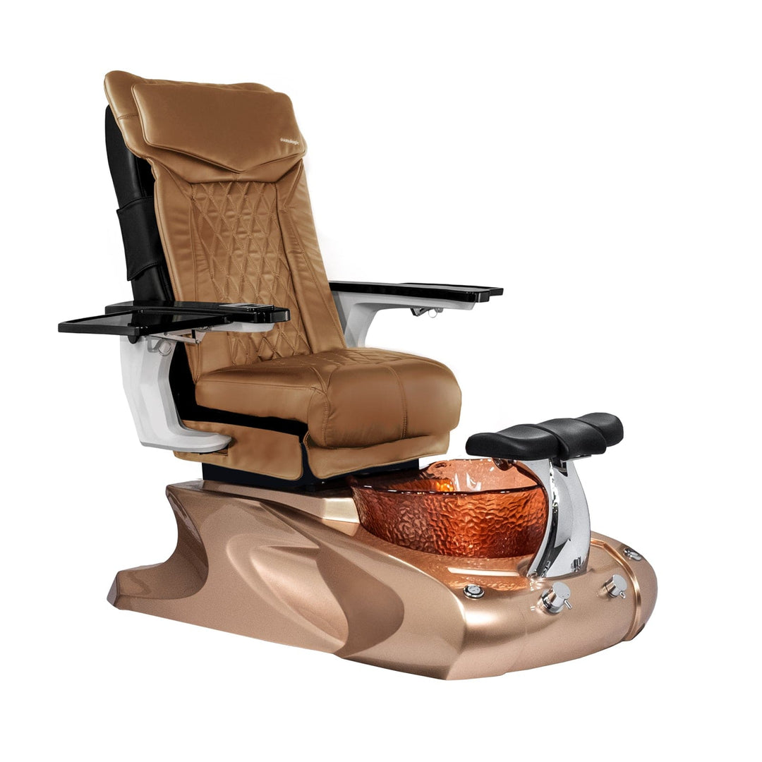 Mayakoba VIGGO II Shiatsulogic DX Pedicure Chair DX-Cappuccino / Metallic Gold Viggo II AYC-SPA-VIGGO-2-DX2307-849MTLGLD-18VCPO