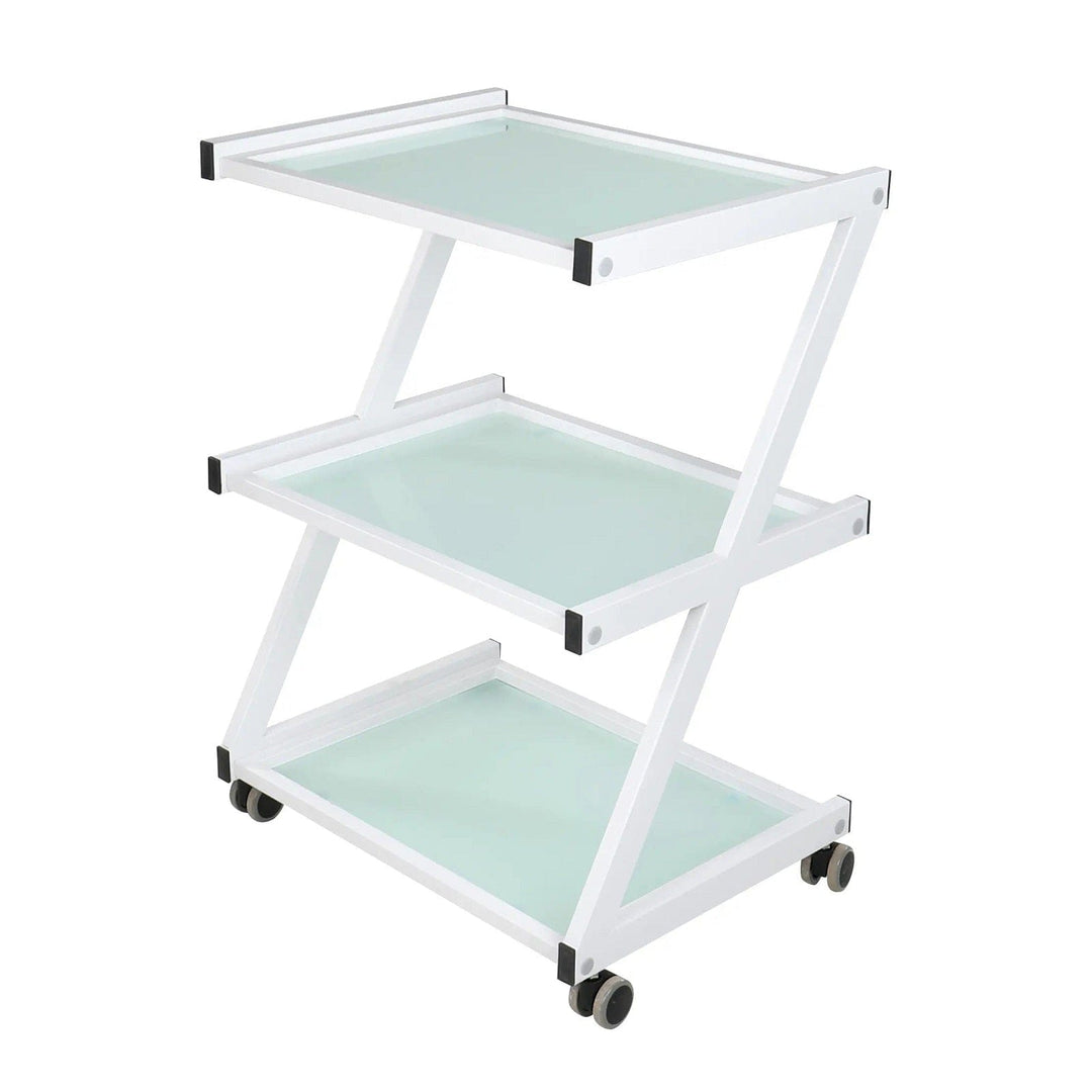 Beauty-Ace Salon Trolley BA6040 with 1 Lockable Drawer FF-DPI-TRLY-6040-WHT&FF-DPI-DRWR-603-WHT