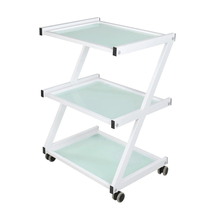 Beauty-Ace Salon Trolley BA6040 with 1 Lockable Drawer FF-DPI-TRLY-6040-WHT&FF-DPI-DRWR-603-WHT