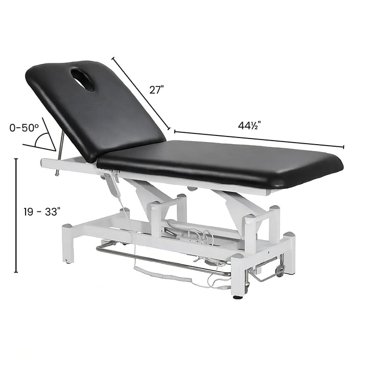 Beauty-Ace Beverly Electric Beauty Therpist Bed with 1 Motor (Black) BA8230 FF-DPI-FCCHR-8230-BLK