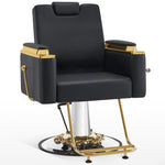 Brooks Salon Furnishing The Royale Barber Chair Black DSP-BBP-APCHR-6154-MT-8623BK