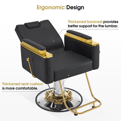 Brooks Salon Furnishing The Royale Barber Chair