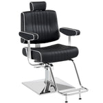 Brooks Salon Furnishing The Nordic Elegance Barber Chair Black DSP-BBP-APCHR-6154-M9138BK