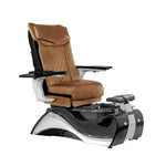 Mayakoba FIOR Shiatsulogic DX Pedicure Chair DX-Cappuccino / Caviar Black with Marble Trim AYC-SPA-FIOR-DX2307-1255BLKMBL-18VCPO