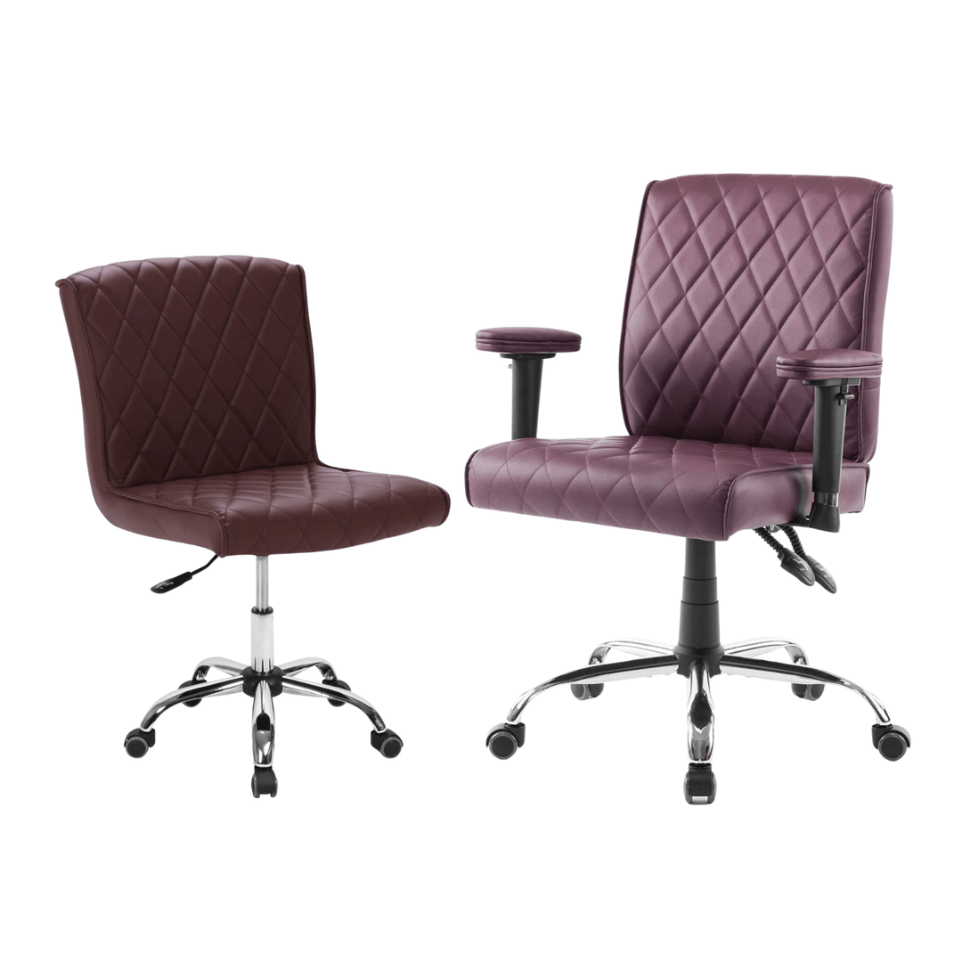 Mayakoba DELIA Salon Manicure chair combo Burgundy YGE-TCSTL-CUCHR-1072-10512-BGD