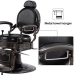 Brooks Salon Furnishing RetroFlex Heavy-Duty All-Purpose Hydraulic Barber Chair