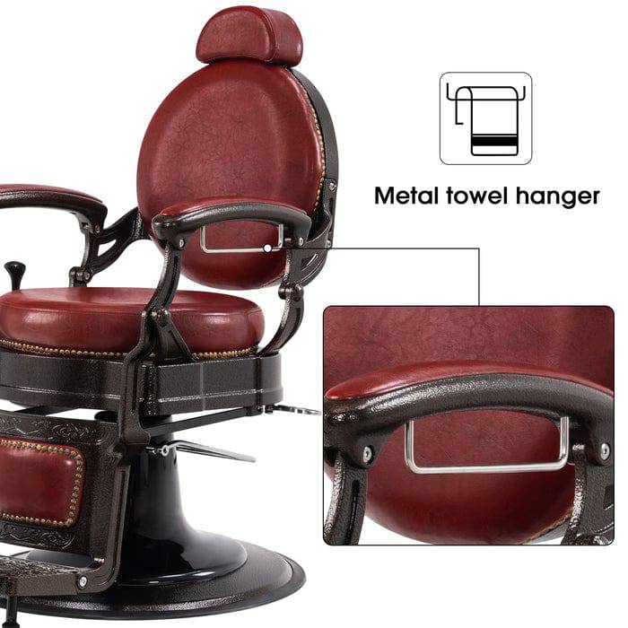 Brooks Salon Furnishing RetroFlex Heavy-Duty All-Purpose Hydraulic Barber Chair