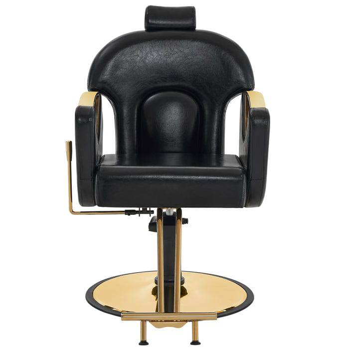 Brooks Salon Furnishing OpulentElegance Hydraulic Recline Barber Throne - Salon Majesty Edition