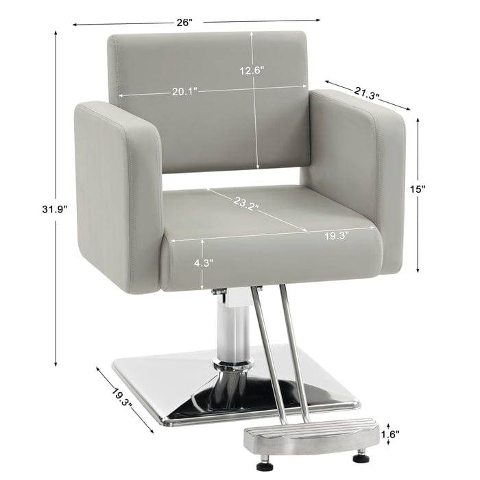 Brooks Salon Furnishing TimelessFlow Styling Salon Chair with Hydraulic Pump