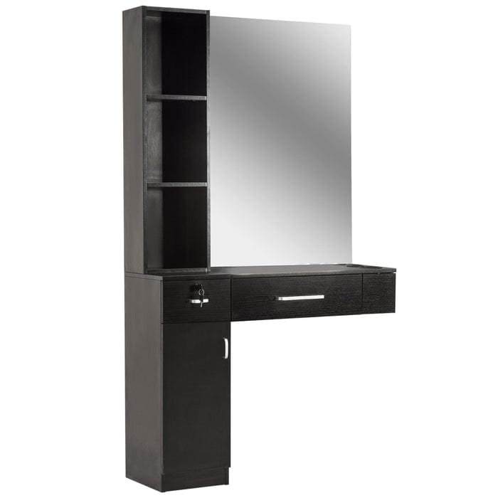 Brooks Salon Furnishing MirroStyle Wall-Mount Hair Station II