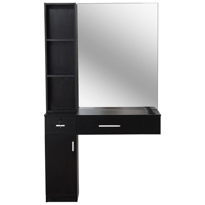 Brooks Salon Furnishing MirroStyle Wall-Mount Hair Station II