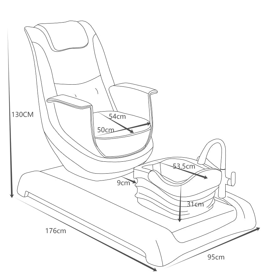 BeNoravo BeNoravo Fashion Modern Pedicure Spa Chair