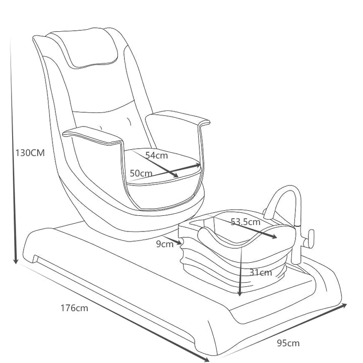 BeNoravo BeNoravo Fashion Modern Pedicure Spa Chair