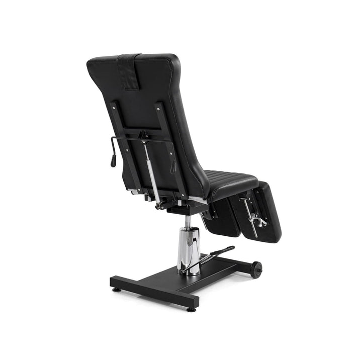 TatArtist hydraulic split leg tattoo client chair with adjustable multi-functionality FF-DPI-FCCHR-3611-BLK