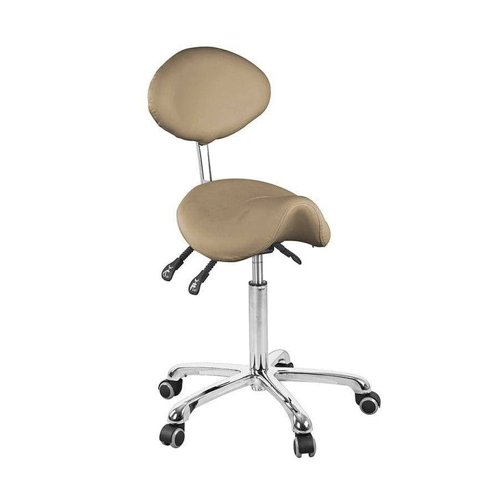 SilverFox Beautician and Salon Stool (1025) LA-A33-Sand FF-SFX-MSTRCHR-1025-SND