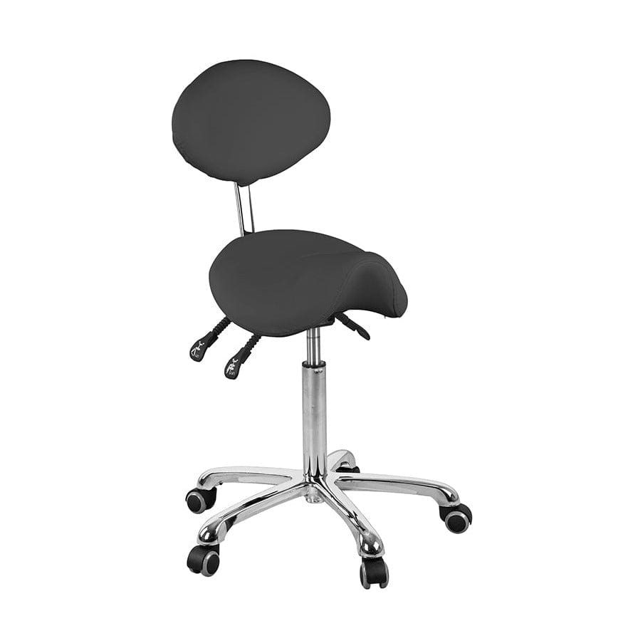 SilverFox Beautician and Salon Stool (1025) LA-A66-Dark Grey FF-SFX-MSTRCHR-1025-GRY