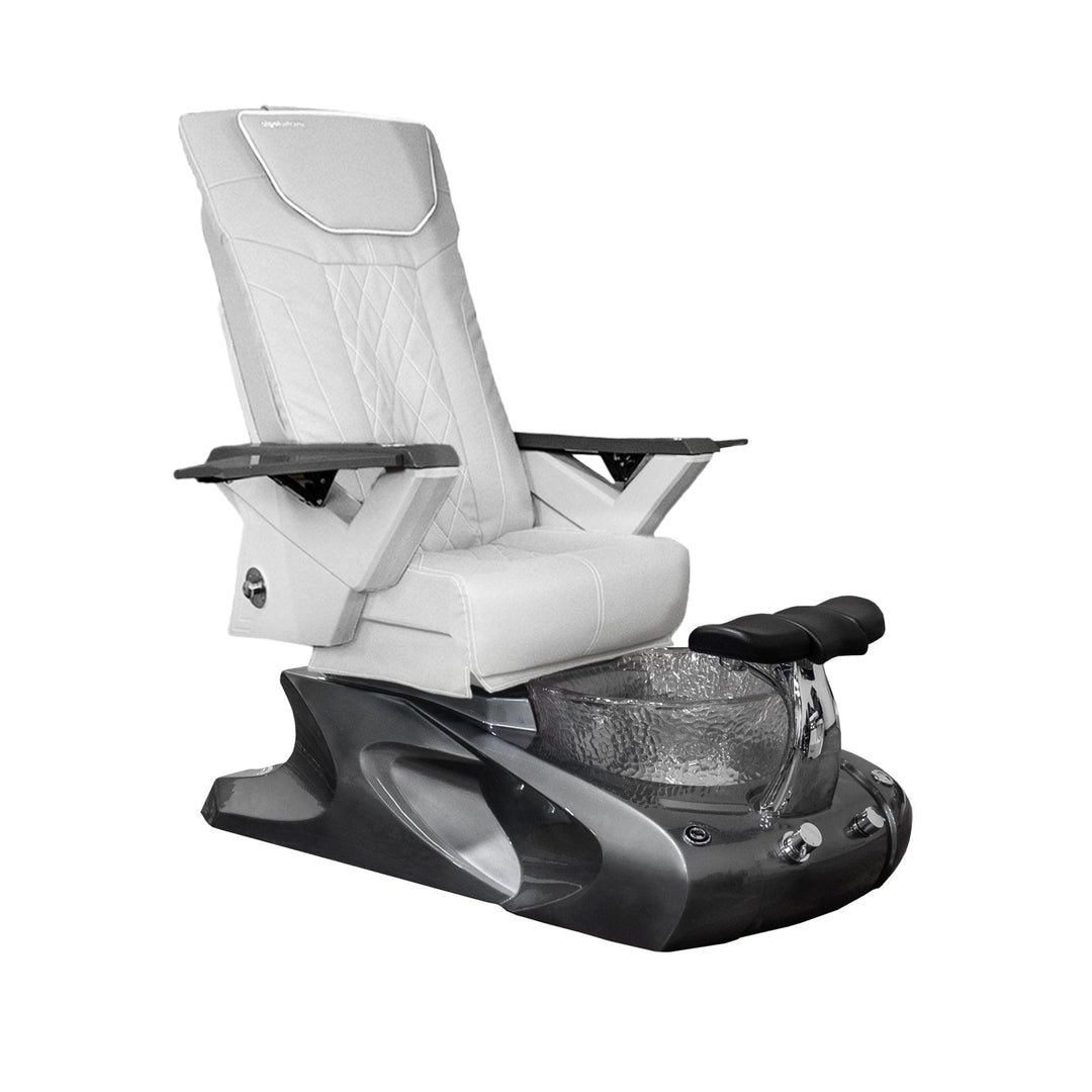 Mayakoba VIGGO II Shiatsulogic FX Pedicure Chair White FX / Metallic Grey Viggo II AYC-SPA-VIGGO-2-FX9652-849MTLGRY-52WHT