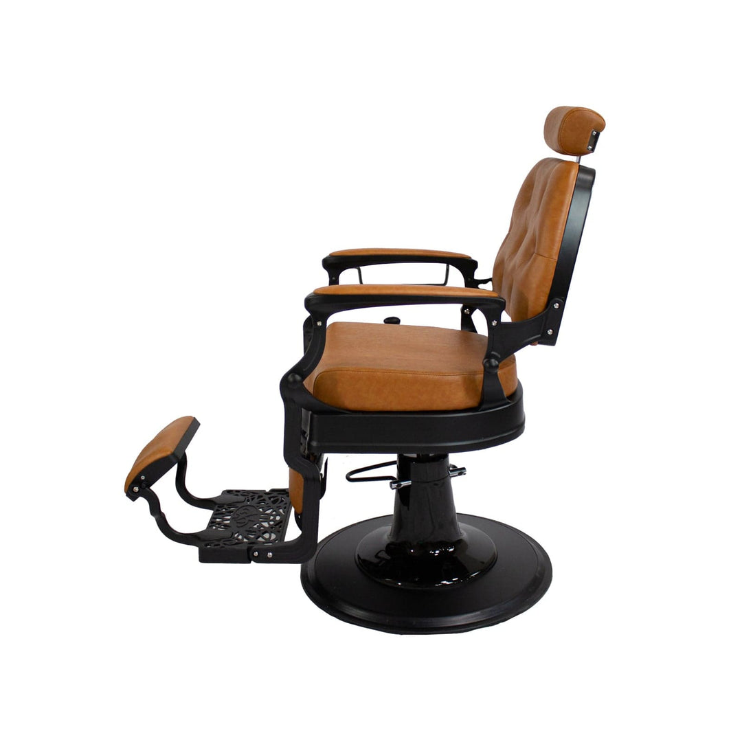 Berkeley Adams Vintage Barber Chair, Reclining Heavy Duty Barber Chair