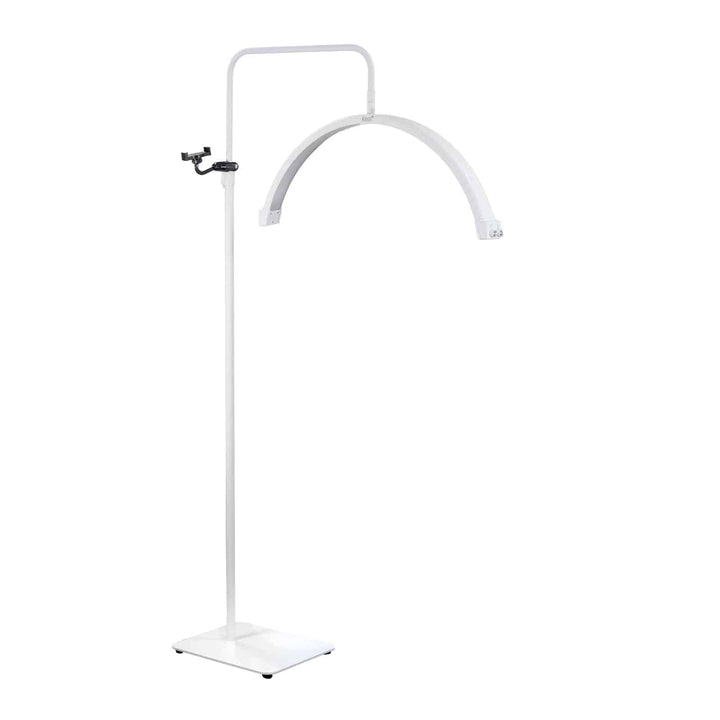 Keen Essentials Luna LED Esthetician Light, Half Moon Floor Lamp White HUA-KLMP-9200-WHT