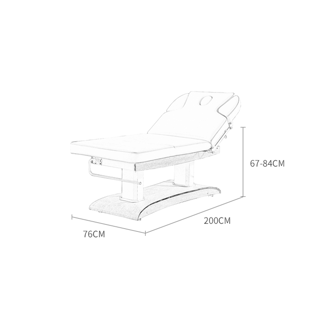 Dermalogic Seville Electric Spa Treatment Table / 3 motors HZH-FCCHR-3818B-WHT