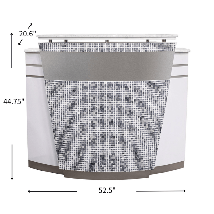 Mayakoba NAPA Curve Reception Table JAT-NRTBL-132-WTSL