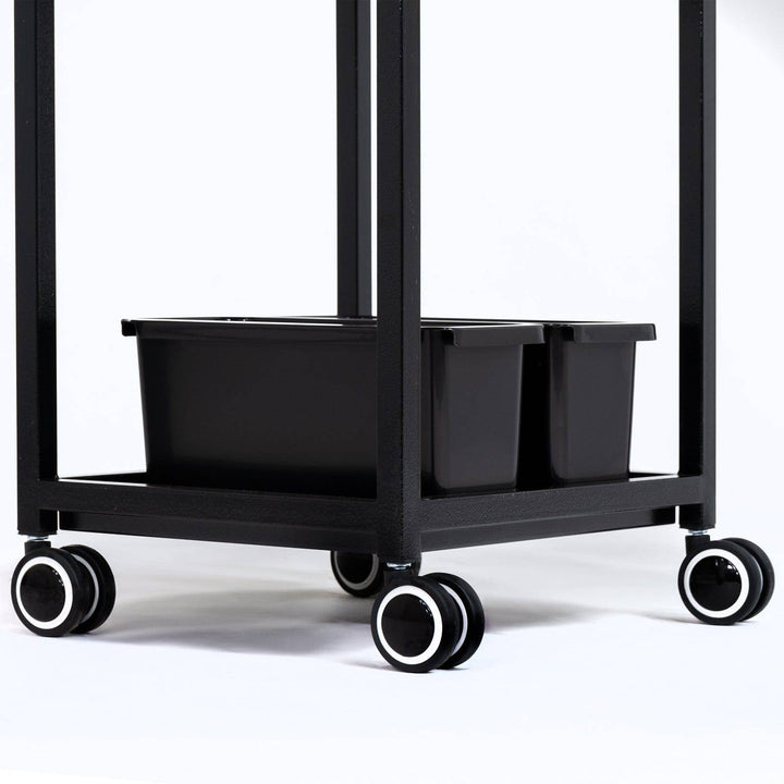 Berkeley Glider Pro Metal Trolley with 2 Magnetic Bowls, Lockable Drawes KIN-TRLY-201